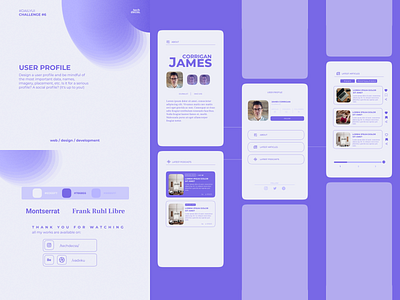 #DailyUI - User Profile - Vadim Kunafin [Challenge #6]