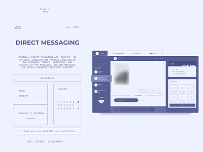 #DailyUI - Direct Message - Vadim Kunafin [Challenge #13]