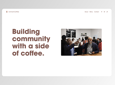 Ummah Coffee site is live! branding coffee design figma illustration logo minimal product productdesign ui ux webdesign website