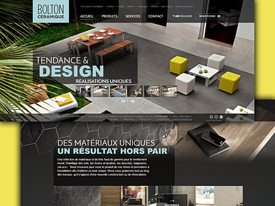Bolton Ceramique- Web Design clean css development html landing media page queries simple website