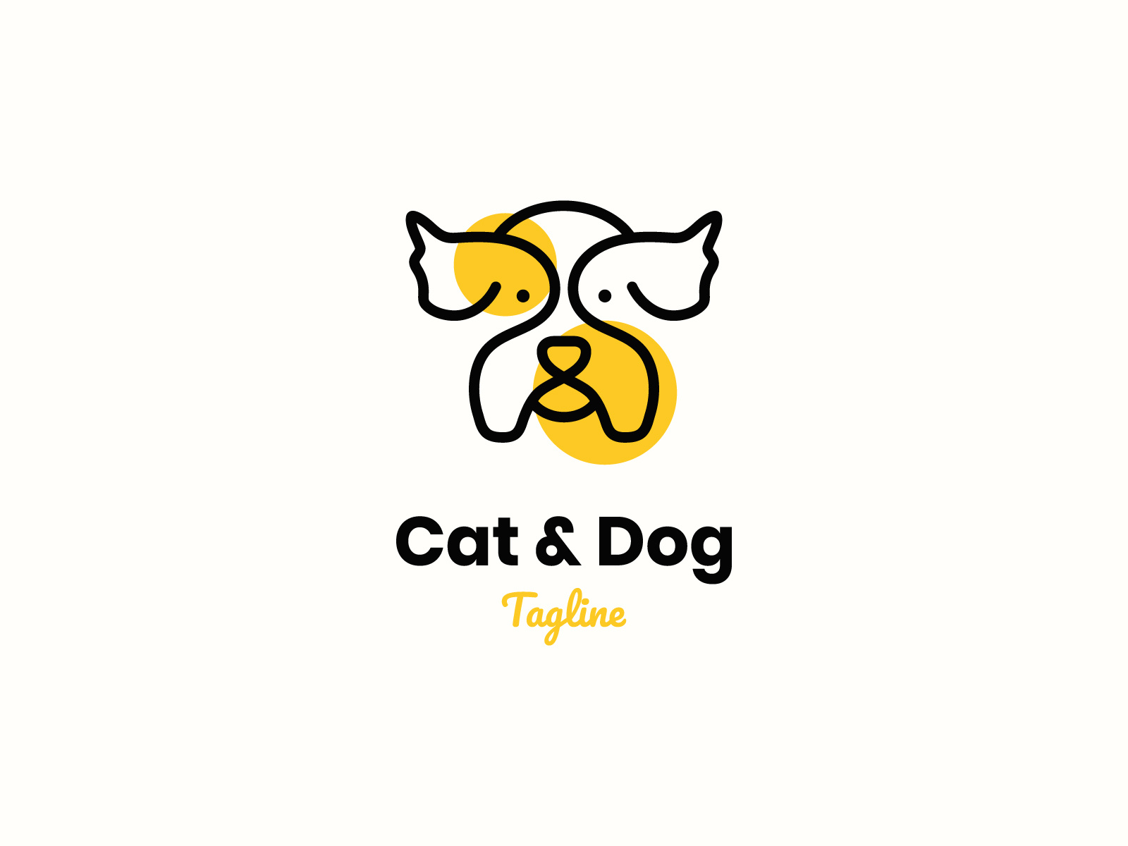 Cat & Dog Logo by Swadharma Wiyastana on Dribbble