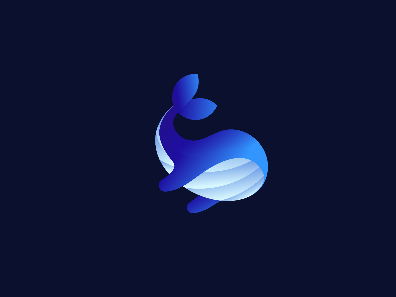 Gradient Whale Logo by Swadharma Wiyastana on Dribbble