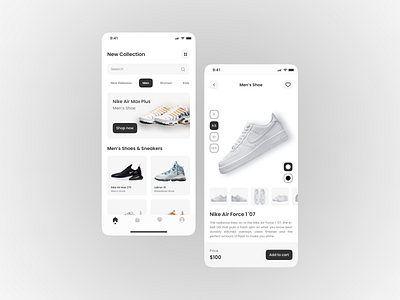 Nike Shoes App Concept app concept mobile mobile devic3 nike shoes trend ui uidesign uiux uiuxdesign uiuxtrend