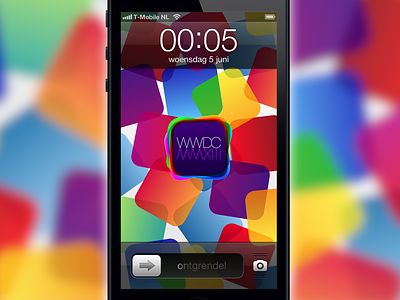 WWDC 2013 iPhone 5 wallpaper apple background color homescreen icons iphone lockscreen wwdc