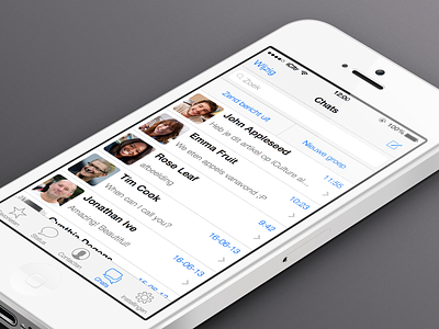 iOS 7 WhatsApp concept avatar concept icons iculture ios7 iphoneclub light users whatsapp