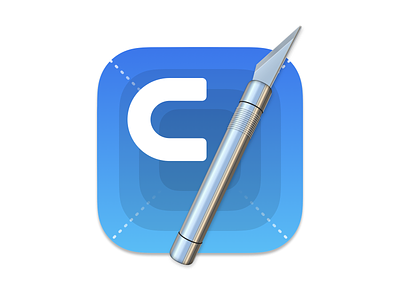 Ultimaker's Cura macOS 11 Big Sur icon 3d print app apple big sur butter cura icon knife xacto