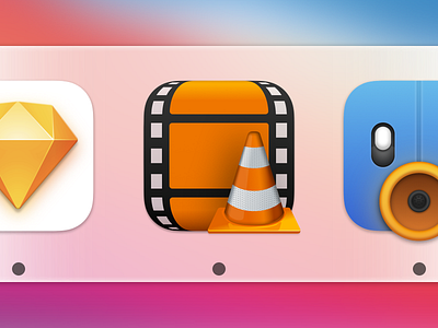 VLC icon macOS 11 Big Sur apple big sur cone film icon mac video