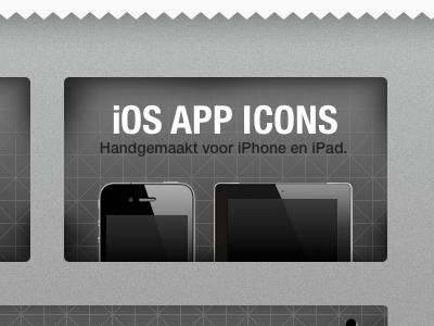 Footer blocks app apps black footer grey icons ios ipad iphone