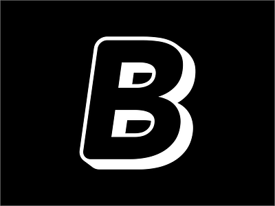 B Logo Sticker