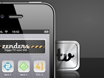 Zenders app grey icon iphone tv zenders