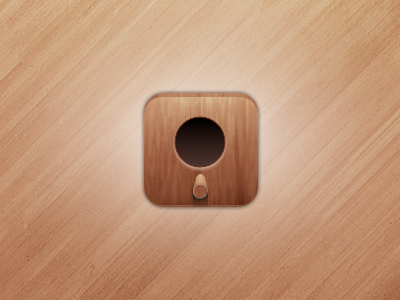 Birdhouse Icon app birdbox brown ipad iphone pattern wood