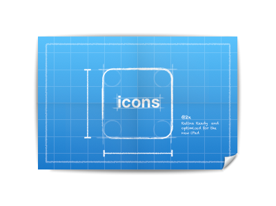 W.I.P.: Icons Blueprint blueprint icons ipad iphone retina