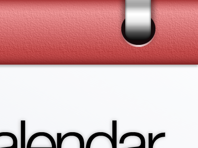 Calendar Top cal calendar grey red silver week