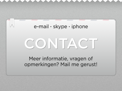 Contact button contact footer grey mail