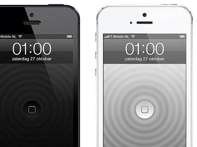 iPhone 5 Home Button Wallpapers black button homescreen ios iphone lockscreen wallpaper water