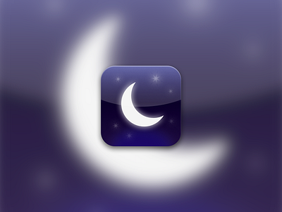 Do Not Disturb icon apple moon night purple sky stars