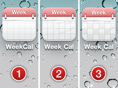 Week Cal icon: Choose!