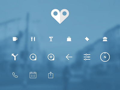 Spare Icons for an App augmented reality compass icons ui vector