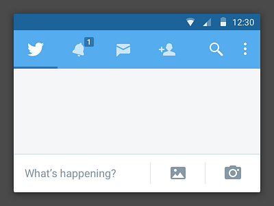 Twitter - Tabbed Navigation (experiment #1) android bar input navigation redesign tab twitter