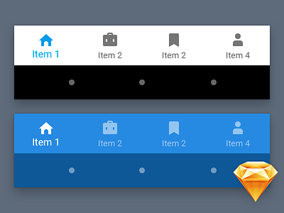 Material Bottom Navigation (Freebie) freebie material design mockup sketch tab bar