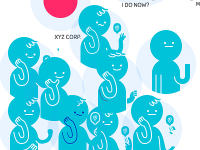 XYZ Corp. Iterations feedbacks illustration orbs play testing user wip