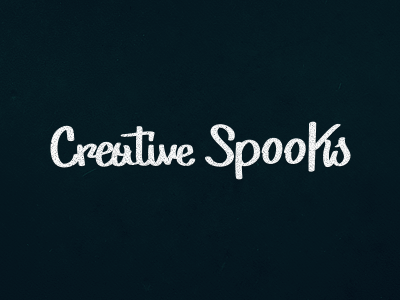 Creative Spooks (wip) creative spooks logo script
