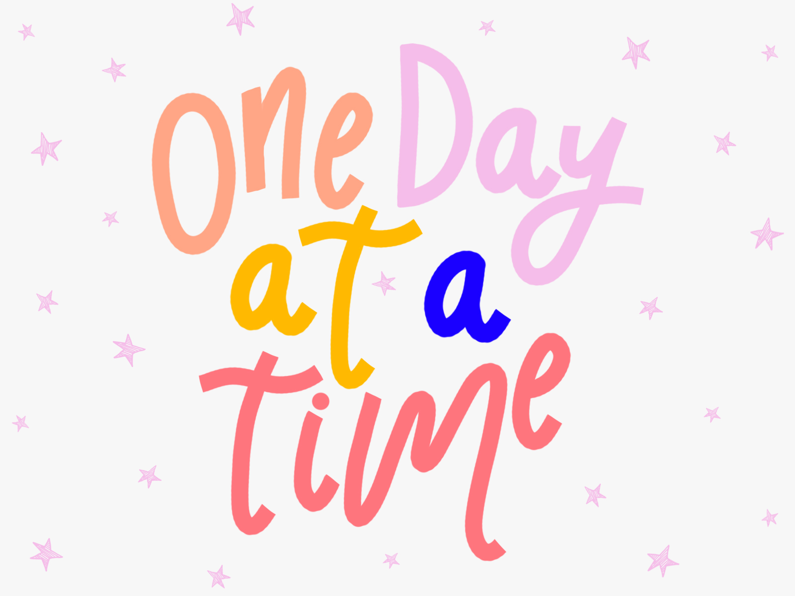 One Day at A Time Positive Thinking Quotes Quote Decals for Bedroom  MotivationalVinyl Art Sticker Decor Live Life Good Vibes Smile Happy New  You Best Better Self Take It Slow Size 5x20