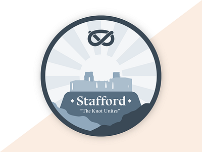 Stafford Badge badge badge logo blue branding castle illustration logo stafford sticker town vector