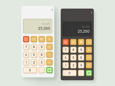 Daily UI #004 - Calculator app app design calculator challenge daily ui challenge dailyui design retro retro design ui uiux ux