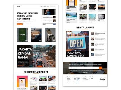 Berita Website app branding design news newsletter typography ui uiux ux web website