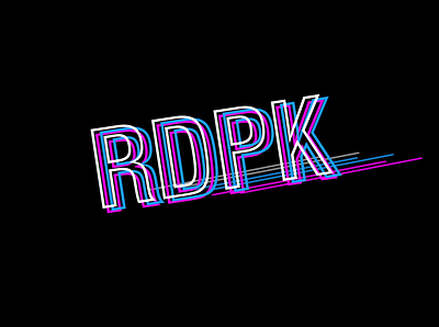 Logo RDPK Wallpaper app branding design icon illustration illustrator logo logodesign minimal typography vector web