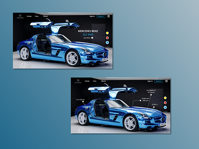 Mercedes Benz Design UI Web