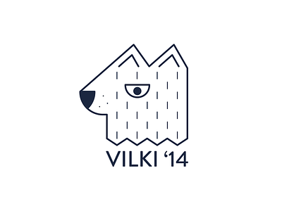 WOLF geometric illustrator outline vector wolf