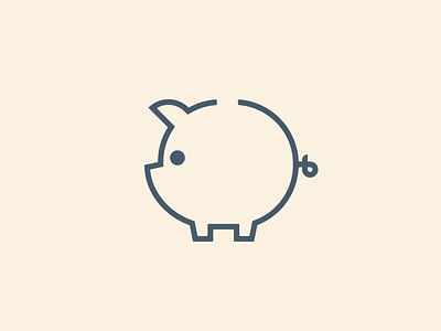 Piggy bank coin finance icon illustration money pictogram pig piggy save savings vector