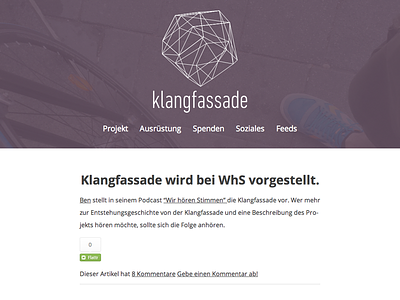Klangfassade Summer 2013 klangfassade podcast podlove webdesign