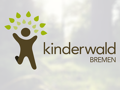 Kinderwald Logo bremen children forest kinder logo logodesign wald