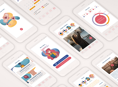 Yoni App app design illustration ui ux