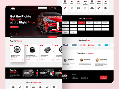 Ecommerce Website design typography ui ux