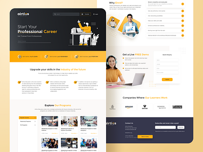 Education Website ui ux