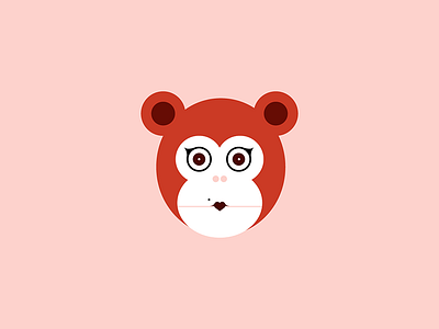 Monkey avatar ape avatar character design flat illustration monkey pastels vector