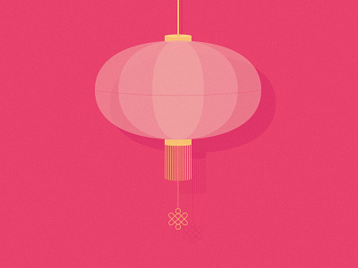 Happy Chinese New Year! chinese design digital editorial flat illustration lantern minimal object pig pink vector
