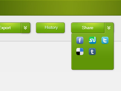 Widgets admin dashboard green ui