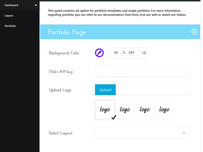 Wordpress Options Panel admin panel wordpress