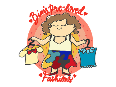 Bim's clothes shoppe cartoon design girl girl character girl illustration illustration