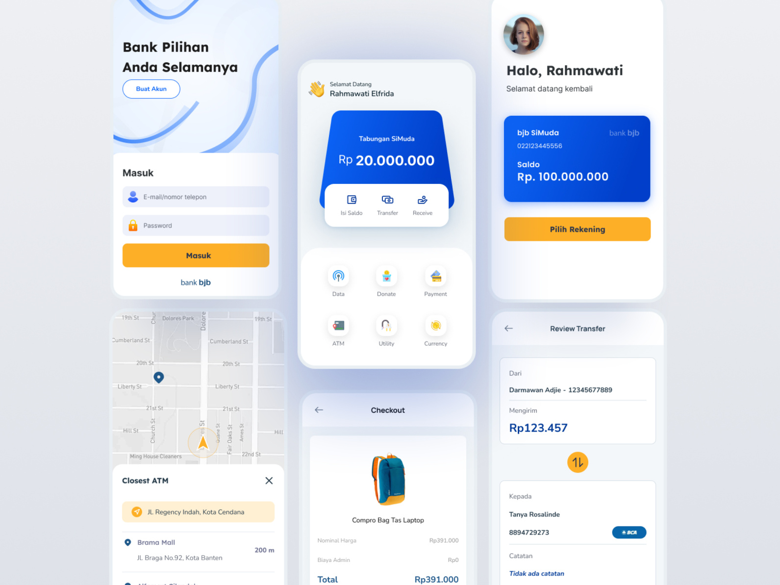 Banking App by Ilham Maulana on Dribbble