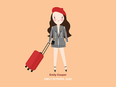 Emily in Paris character design emily france illustration netflix