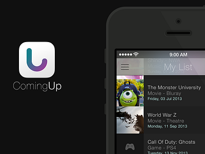 ComingUp iOS 7 redesign