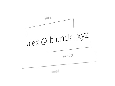 Personal Branding branding email flat name typography website