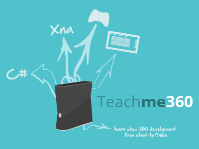 TeachMe360 Splash Image / Logo game development logo xbox 360 xna