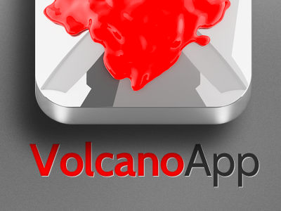 Volcano Icon app icon ios lava shiny volcano